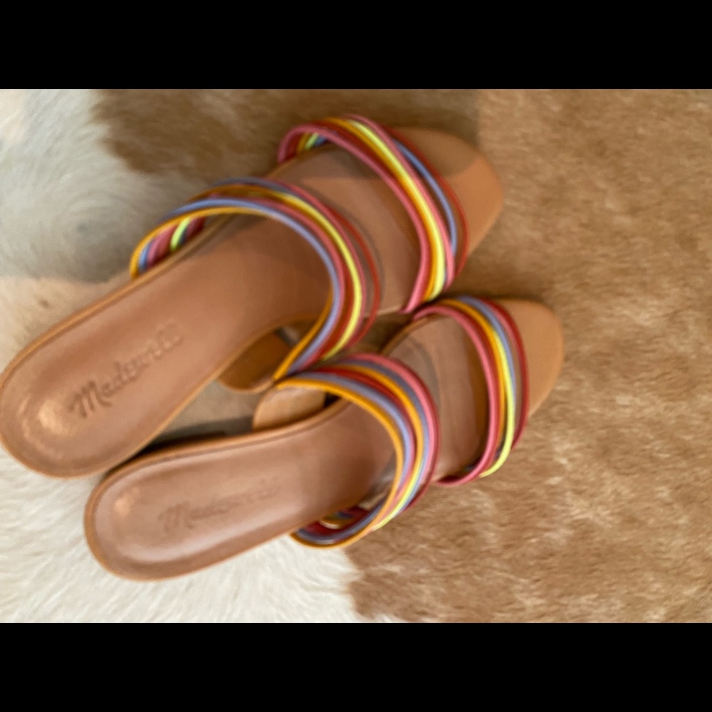 Madewell Rainbow Strap Sandals, Flat Heel